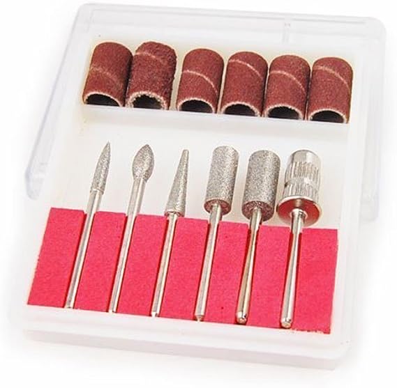 6pc Nail Drill Bits for Machine Replacement 3/32" Shank Size Acrylic Art