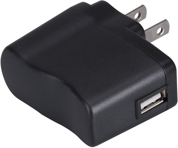 AGPTEK USB Wall Charger 5V 500mA for iPod, Sony, Walkmam, SanDisk MP3 MP4 Player, Fitness Tracker, Fitbit, Black