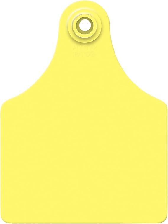 ALLFLEX USA GLF/GSMY 115451 Ear Tag, Blank, Yellow, Large