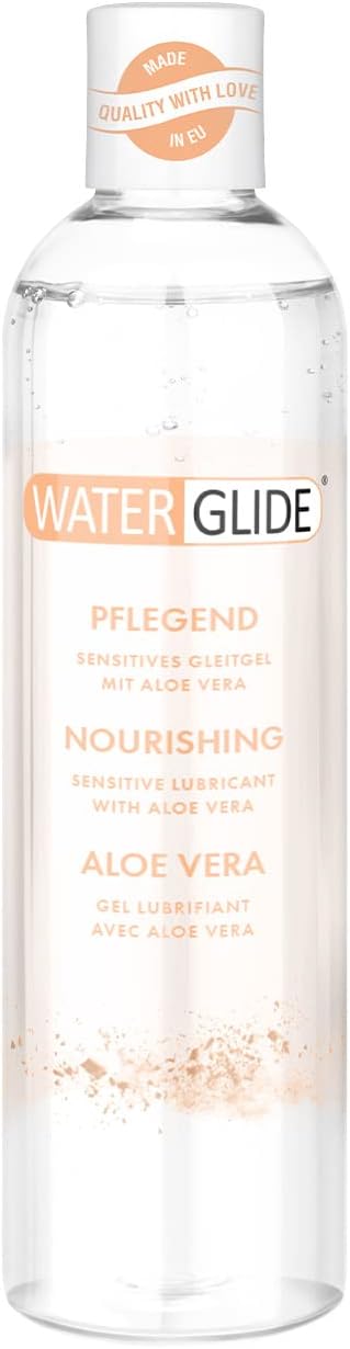 Waterglide Nourishing Water-Based Lubricant | Long-Lasting | Skin-Safe, Vegan, Non-Staining Lube | Compatible with Sex-Toys & Condoms | 300ml