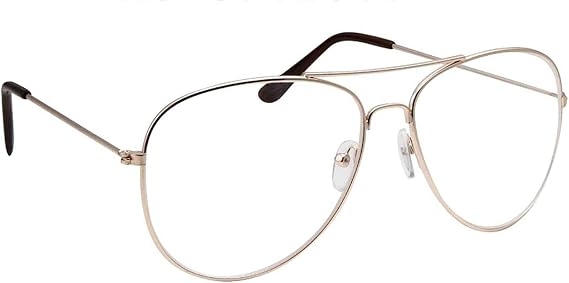 SHAMZBEST Clear Lens Aviator Eyeglasses Classic Retro