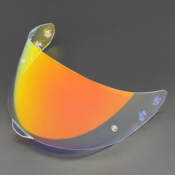 Motorcycle Helmet Shield for LS2 FF352 FF802 Rookie FLA, Motorcycle Helmet Face Shield, Tinted Anti-Scratch Visor Replacement, Motorcycle Helmet Visor, Anti Glaring, B 5-Tooth Aurora Red