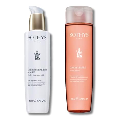 SOTHYS Vitality Cleansing Milk & Toner Set, Grapefruit Extract