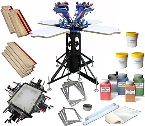 Screen Printing Press Kit 4 Color Printing Kit - 006982