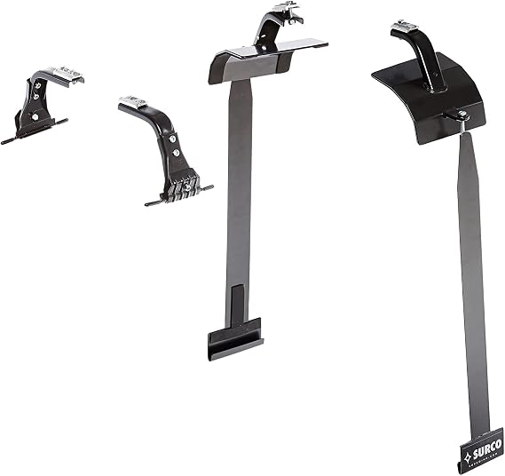 Surco AJ500 Roof Rack Adapter Set for Safari and Adventure Roof Racks/Crossbars - Compatible with Hardtop Equipped 1997-06 Jeep Wrangler TJ; No Drilling Required