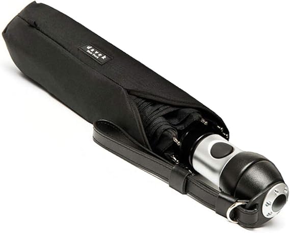 DAVEK DUET UMBRELLA - Extra-Large Windproof Umbrella with Automatic Open & Close (Black)