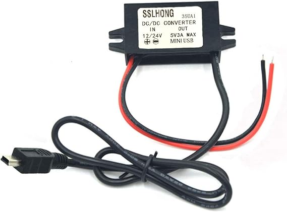 Mini USB DC 8-35V to DC 5V Step-Down Converter Buck Module 12V/24V to 5V 3A 15W Power Adapter
