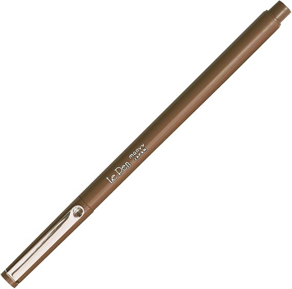 Le Pen .03mm Point Carded 1/Pkg-Brown