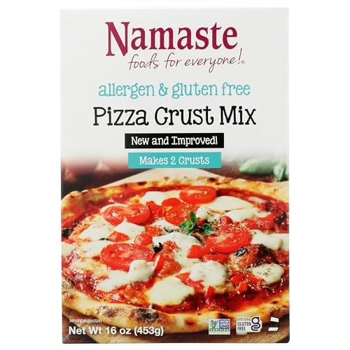 Namaste Foods, Gluten Free Pizza Crust Mix, Allergen-Free, 16-Ounce Pack of 6