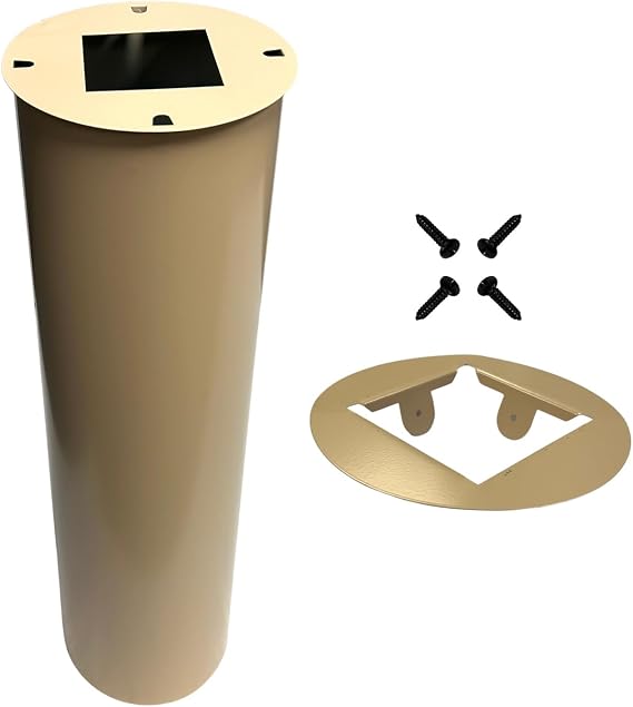 Erva Post Mounted Squirrel Baffle, Tan, 8" Dia.