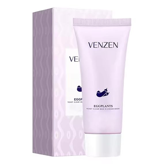 VENZEN Eggplant Yeast Clear Mud Mask Centella Moisturizing 60g
