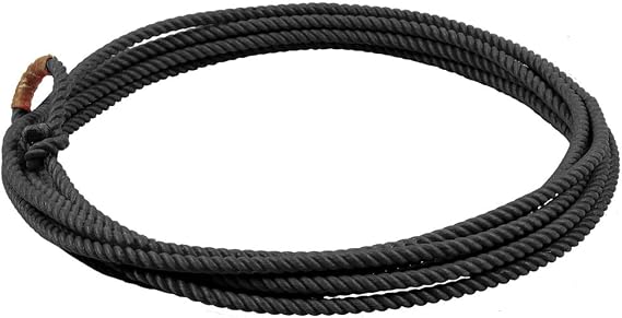 MUSTANG Little Looper Rope, Lightweight Durable Medium Lay Nylon Cowboy Lasso Rope for Outdoor Games, Roping & Horseback Riding Training