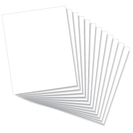 LITKO Plasticard Styrene Sheets | .020" Modeling Plastic | White | 12 Pack