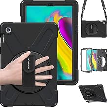 BRAECN for Samsung Galaxy Tab S5e Case 10.5 inch 2019, Heavy Duty Shockproof Case with 360 Rotating Kickstand/Hand Strap&Shoulder Strap for Galaxy Tab S5e 10.5 Tablet SM-T720/SM-T725