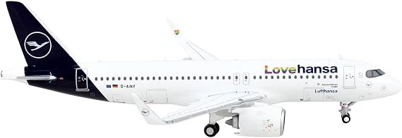 GeminiJets GJDLH2168 Lufthansa Airbus A320neo 'Lovehansa' D-AINY; Scale 1:400