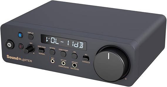 Creative Sound Blaster X5 Hi-Res Dual DAC USB Headphone Bi-Amplifier | Hi-Res USB DAC, External DAC, Dual DAC, Fully Balanced, Xamp, Headphone Amplifier, Audiophile