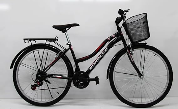 Dorello Siyah Bisiklet 2650 Model 26 Jant Yetişkin Sepetli Bisiklet