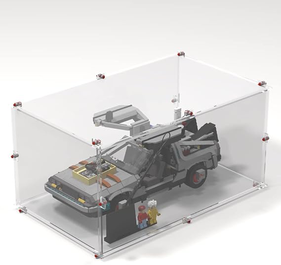 Display Case for Lego #10300 Back to The Future Time Machine Delorean