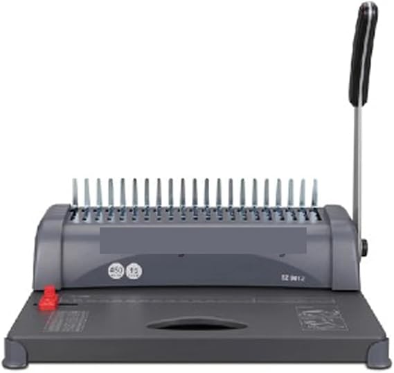 Binding Machine, A4 Paper Comb Binding Machine Manual Rubber Ring Clamp Hole Punching Machine 21 Hole Manual Type Financial Binding Machine 1pc