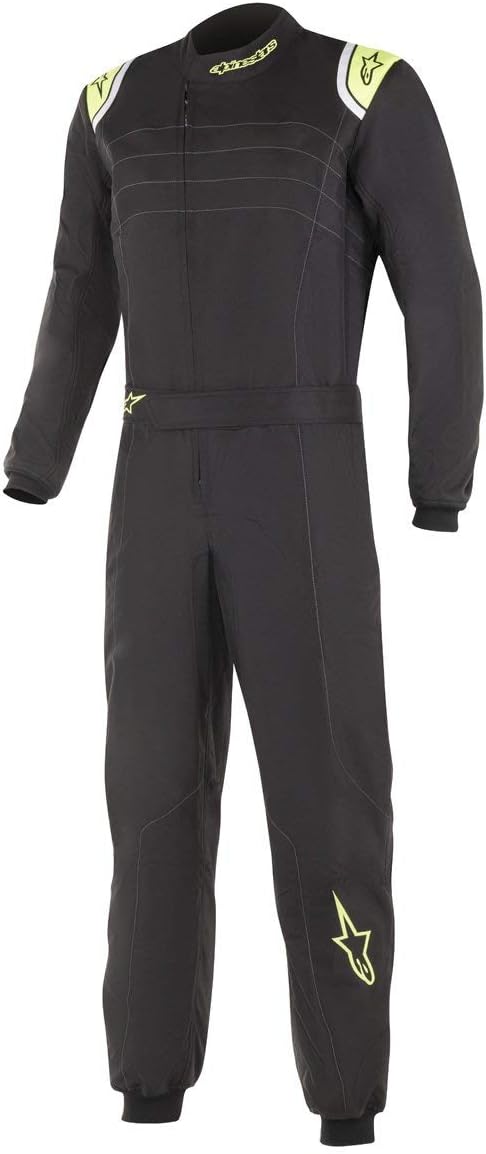 Alpinestars KMX-9 V2 Karting Suit CIK-FIA Level2 - size 56 - Black/Yellow (3356019-155-56)