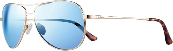 Revo Sunglasses Relay: Women's Polarized Lens with Medium Metal Aviator Frame