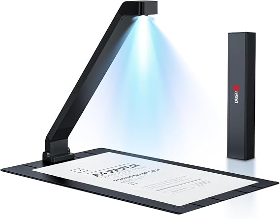 JOYUSING Scanpad100 Most Portable Document Scanner, 13MP USB Document Camera, 1s Per Scan, Capture Size A4, OCR, AI Enhancement, Travel-Ready, Support Win & Mac (Not for Books）