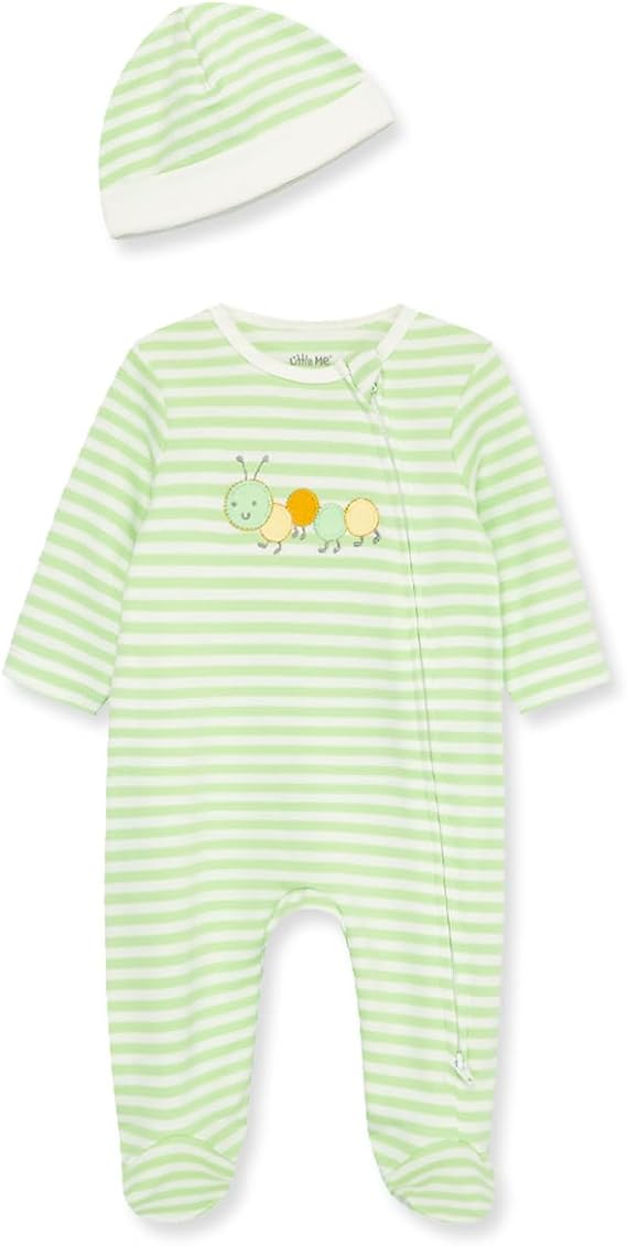 Little Me Footie Pajamas Cotton Baby Sleepwear Boys and Girls Footed Sleeper