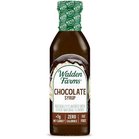 Walden Farms Chocolate Syrup Perfect for Coffee, Desserts, Ice Cream Zero Calorie, Sugar-Free, Low Carb, Keto-Friendly, Gluten-Free, Vegan 2-Pack, 12 oz Bottles