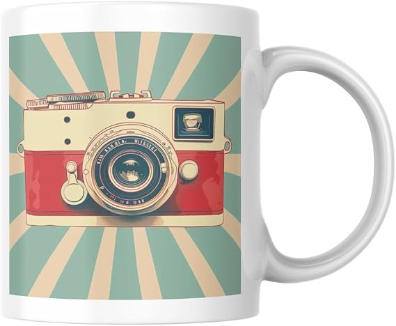 Fotoğraf Makinası Baskılı Kupa Bardak Hediyelik Çay Kahve Kupası Coffee Mug