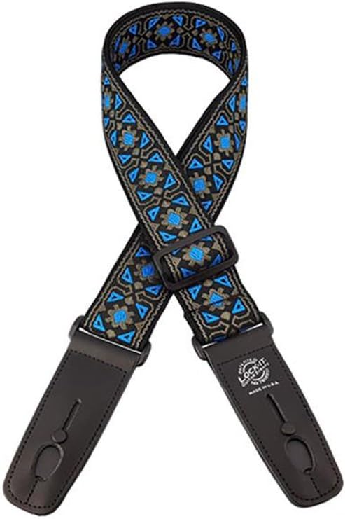 Lock-It Straps Retro Vintage Series jacquard Strap with Locking Ends - Minstrel