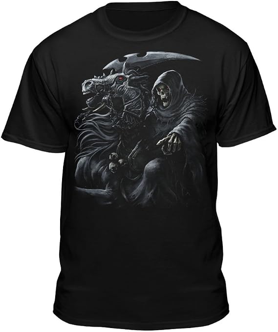 Gothic Death Rider Grim Reaper Horse Men's T-Shirt