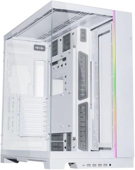 LIAN LI O11 Dynamic EVO XL RGB Tempered Glass EATX Full Tower Computer CASE - Whit