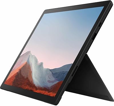 Microsoft Surface Pro 7 Plus 12.3-inch Tablet, 1NC-00016 Matte Black, Intel Core i7-1135G7, 16GB RAM, 256 GB SSD, Win10 Pro Renewed