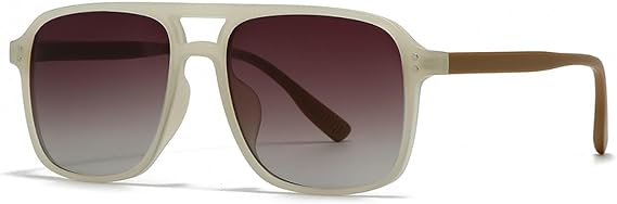 Retro Square Double Bridge Sunglasses Style Street Style Sunglasses