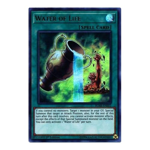 Yu-Gi-Oh! - Water of Life - BLHR-EN002 - Ultra Rare - 1st Edition - Battles of Legend: Heros Revenge