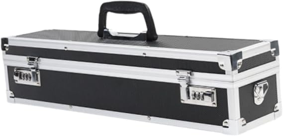 Chef Knife Case Hard Case Tool Storage Box Portable Knife Organizer with Combination Locks Aluminum Kitchen Knife Tools Lockable Tool Box for Kitchen Outdoor