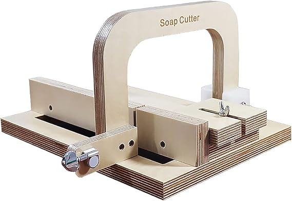 DIY Professional Hand-Made Cold Soap Cutter, Soap Steel Wire Cutting Machine Home Soap Cutting Knife Soap Making Tools 34x25CM (B)