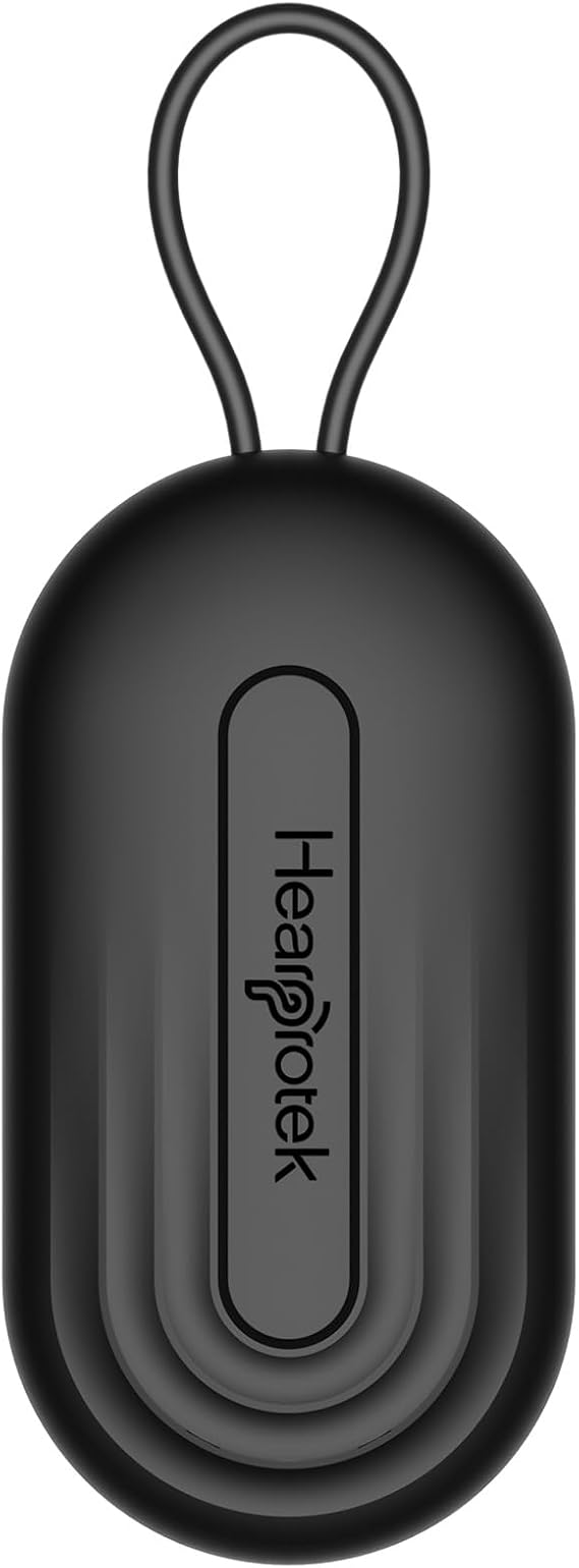 Hearprotek Earplug Cases, Portable Earplug Holder, Mini Storage Case Earbud Plug Organizer Ear Plug Case Durable Small Carrying Case for Travel, Business Trip (Black)