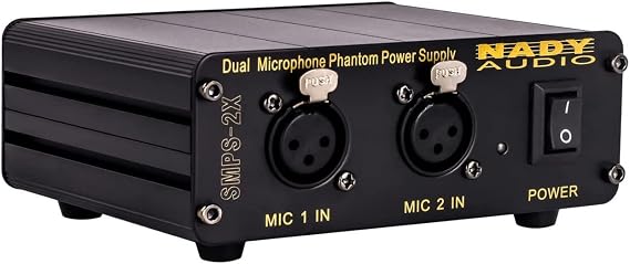 Nady SMPS-2X 2-Channel 48V Phantom Power Supply for Condenser Microphones