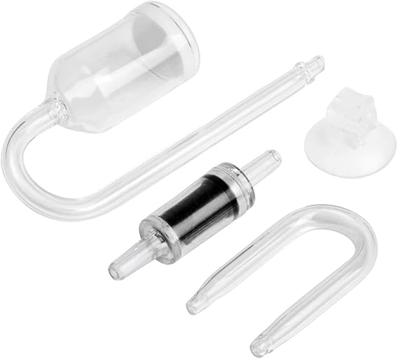 CO2 Diffuser 4pcs Kit Clear Glass CO2 Increased Saturation for Aquarium Fish Check