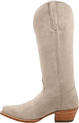 Cowboy Boots for Women - Western Cowgirl Boots with Pointed Toe Chunky Heel Embroidered Pull On Mid Calf Boot for Country Music Festival Party Concert