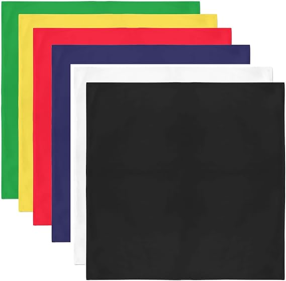 Balec Color Mix Bandanas by Dozen 12 Pack for Women and Men
