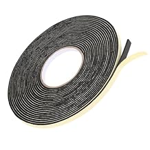 Sliverdew Car Speaker Sealing Tape, 50Ft Speaker Foam Grip Tape Soundproofing Waterproofing Gasket Tape Automotive Insulation Foam Gasket Tape 2mm Thick 10mm Width