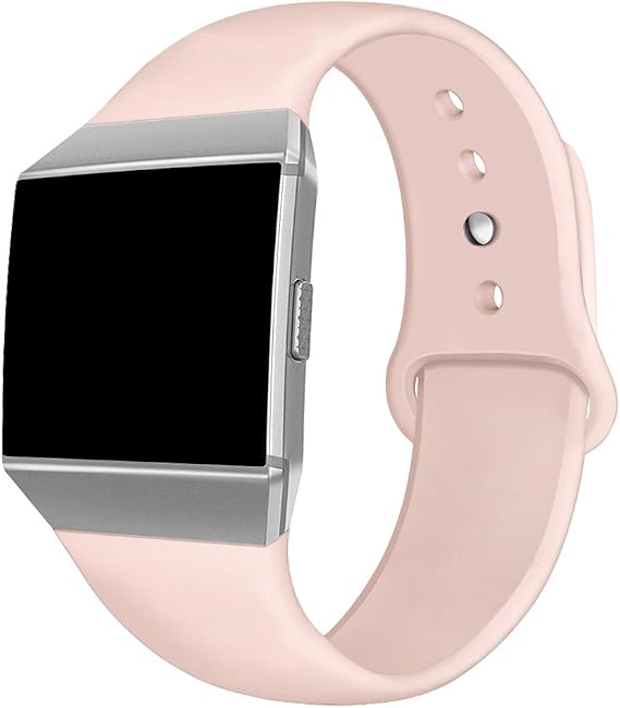 Compatible with Fitbit Ionic Bands, Soft Silicone Replacement Strap Accessories Breathable Wristbands for Fitbit Ionic Smart Watch, Large Small