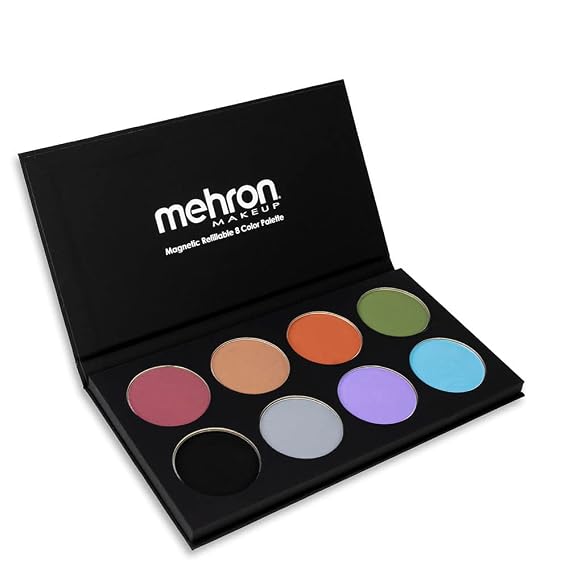 Mehron Makeup iNtense Pro - EARTH PALETTE, Pressed Pigment Shadows