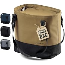 Bentoheaven Insulated Lunch Tote for Work - Durable Materials, Variable Strap/Handle, Wide Opening - Cooler Lunch Bag for Women & Men - Fits all major Bento Lunch Boxes and Other Containers (Beige)