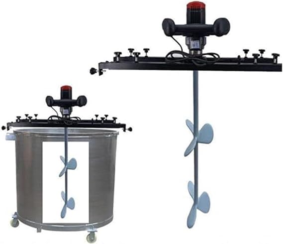 Electric Tank Mixer, 3280W High Power Paint Stirring Machine with Hanger, Portable IBC Agitator for Ink, Paint, and Chemical Mixing(A)