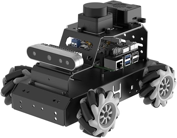 HIWONDER Robot Car with ChatGPT Large AI Models, 3D Depth Camera Mecanum-Wheel Chassis ROS2-HUMBLE Lidar SLAM Mapping Navigation Autonomous Driving, MentorPi M1 Advanced Kit with Raspberry Pi5 4GB