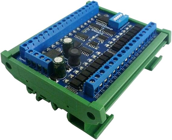 DC 12V 24V 16 in 16 Out RS485 Remote Switch PLC IO Expansion Board Modbus RTU Multifunctional Convenience Module Easy to Use