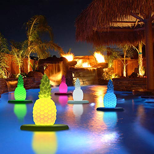 Modern Home Deluxe Floating LED Glowing Pineapple wInfrared Remote Control